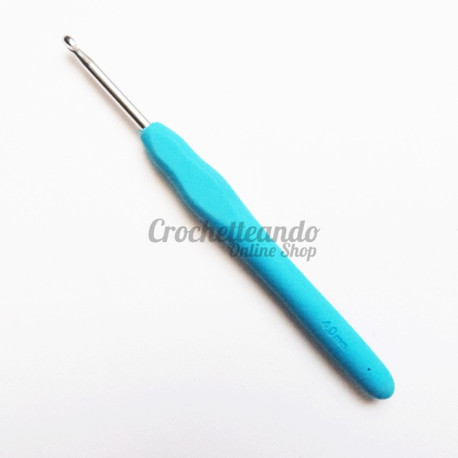 GANCHILLO ALUMINIO Y SILICONA 4mm