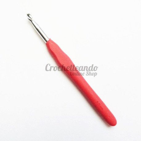 GANCHILLO ALUMINIO Y SILICONA 6mm