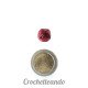 CASCABEL 12MM ROJO X UNIDAD