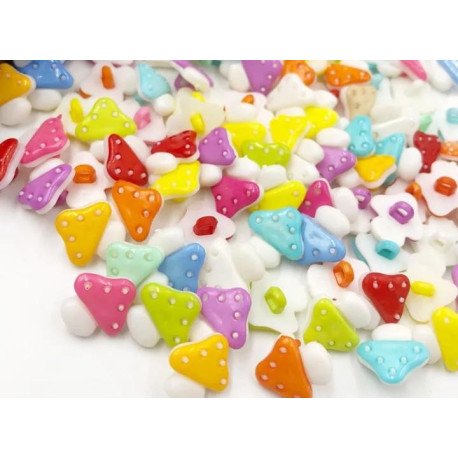 BOTON HONGUITOS INFANTIL MIX DE COLORES