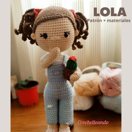 KIT AMIGURUMI: PATRON + MATERIALES LOLA