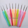 SET 10 GANCHILLOS ALUMINIO Y SILICONA 0.5mm a 2.75mm