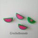 BOTON FORMA DE SANDIA FUCSIA 20mm