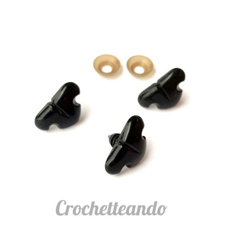 NARIZ DE SEGURIDAD COLOR NEGRO 16*25mm