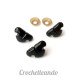 NARIZ DE SEGURIDAD COLOR NEGRO 16*25mm