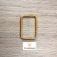 HEBILLA RECTANGULAR PLATEADA Y DORADA. HERRAJES PARA BOLSOS