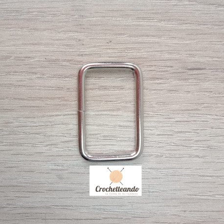 HEBILLA RECTANGULAR PLATEADA Y DORADA. HERRAJES PARA BOLSOS
