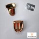 BROCHE DORADO PARA CIERRE, CHAPA. HERRAJES PARA BOLSOS