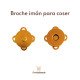 BROCHE DE IMÁN PARA COSER 18mm. HERRAJES PARA BOLSOS
