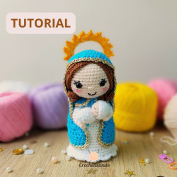 VIRGEN MARIA AMIGURUMI_TUTORIAL
