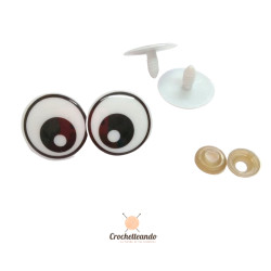 OJOS DE SEGURIDAD GRANDES 24mm (PAR)