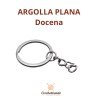DOCENA ARGOLLAS LLAVERO PLANAS