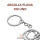 100 ARGOLLAS PARA LLAVERO PLANAS