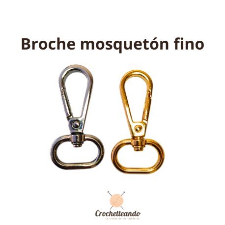 BROCHE MOSQUETON ZAMAK. HERRAJES