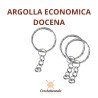 DOCENA ARGOLLAS PARA LLAVERO ECONO