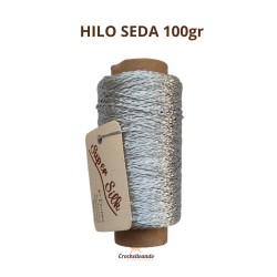 HILO SEDA 100gr - PLATEADO