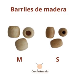 CUENTAS BARRIL EN MADERA