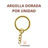 ARGOLLA DORADA LLAVERO PLANA