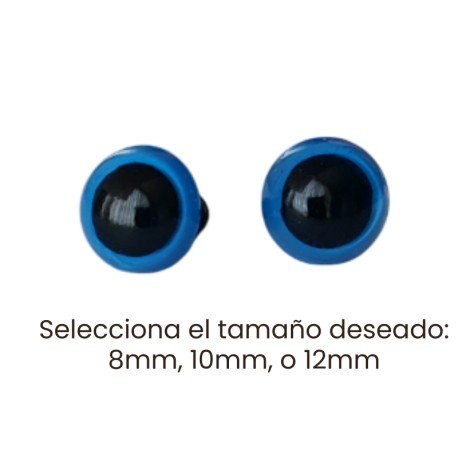OJOS DE SEGURIDAD COLORES VARIADOS 8mm (PAR)