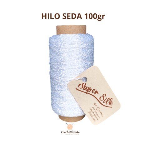 HILO SEDA 100gr - BLANCO