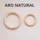 AROS DE MADERA NATURAL SIN LACADO