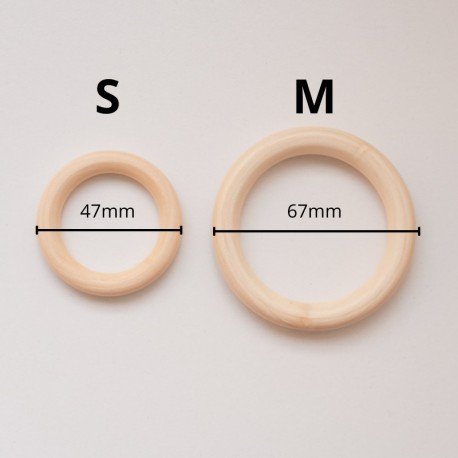AROS DE MADERA NATURAL SIN LACADO