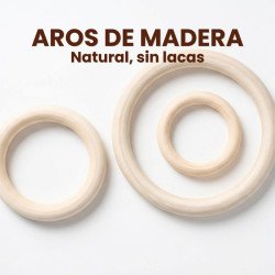 AROS DE MADERA NATURAL SIN LACADO