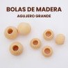BOLAS DE MADERA AGUJERO GRANDE