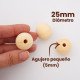BOLAS DE MADERA 20MM NATURAL SIN LACADO
