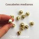 CASCABEL 13MM DORADO X 5UNIDADES