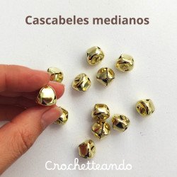 CASCABEL 13MM DORADO X 5UNIDADES