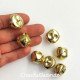 CASCABELES DORADO GRANDE 20MM, PAQ X 5 Und