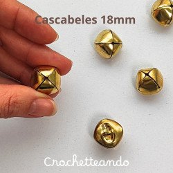 CASCABEL 18MM DORADO X UNIDAD