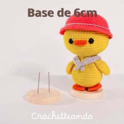 Base de Madera para Amigurumis (Soporte Anti-caídas)