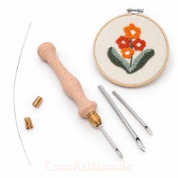 AGUJA MAGICA MADERA 3 PUNTAS INTERCAMBIABLES