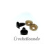 OJOS DE SEGURIDAD OVALADOS COLOR NEGRO 8x11mm (PAR)
