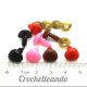 NARIZ DE SEGURIDAD TRIANGULAR COLORES VARIADOS 11*9mm